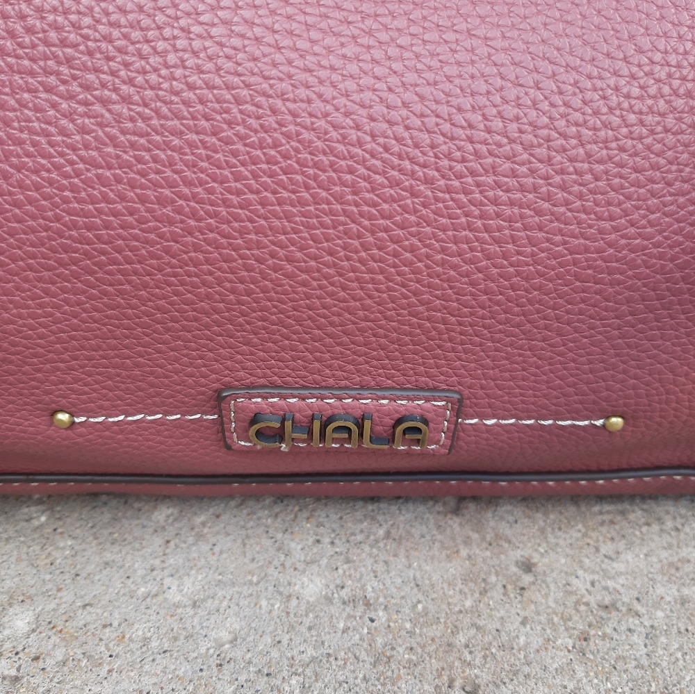 Chala Rose Large Pebbled Crossbody Hobo - Picture 4 of 10